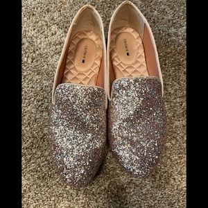 Birdies The Starling Pink Glitter Sparkle Loafers Flats size 8.5